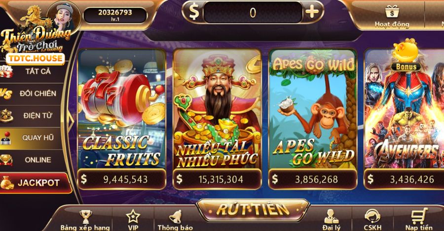 Trò chơi nổ hũ và slot games